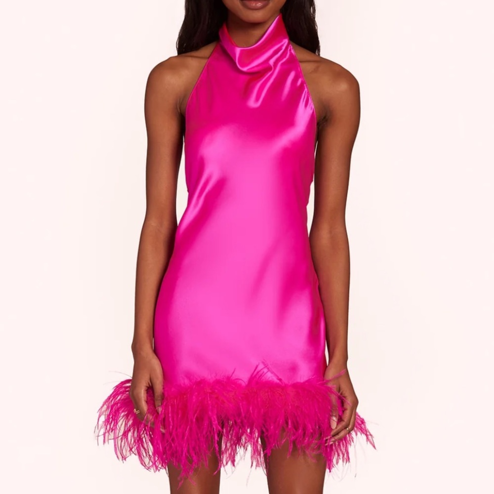 Amanda Uprichard Lunaria Dress in Fuchsia